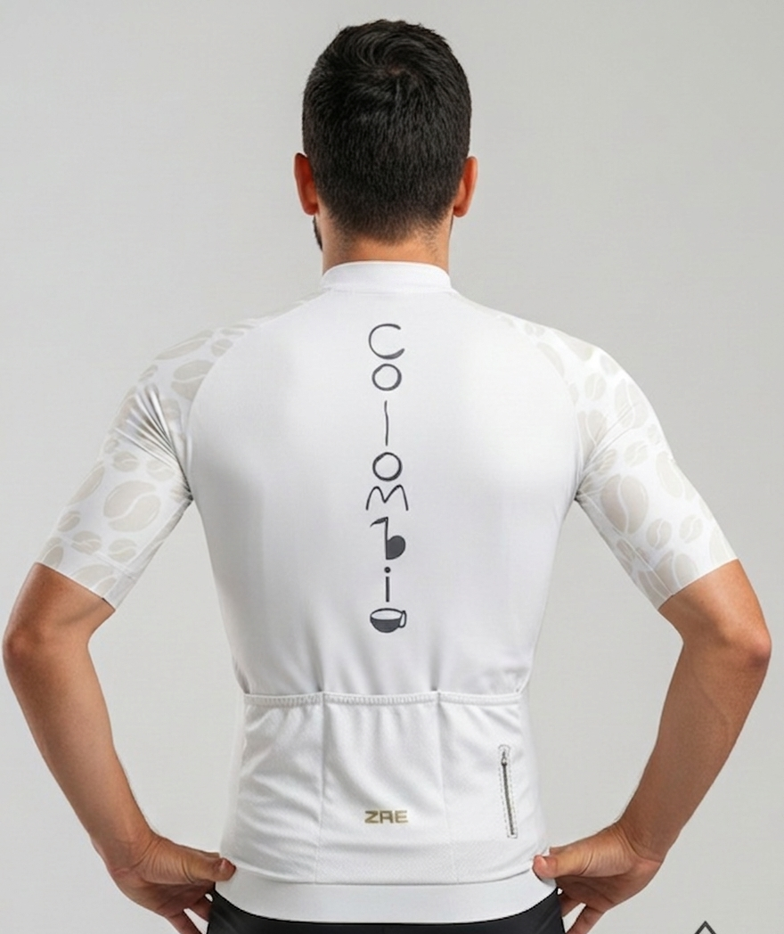 JERSEY COLOMBIA BLANCO M/C