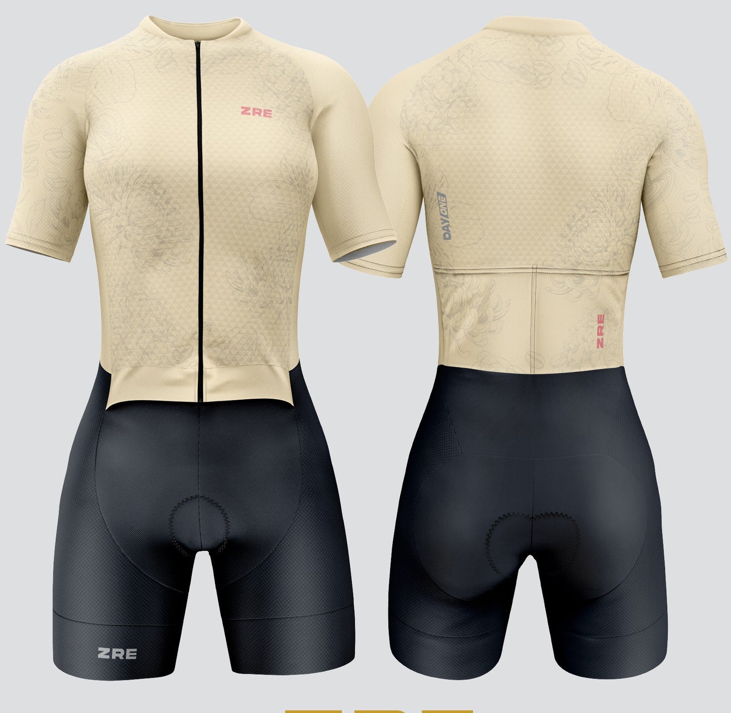 ENTERIZO DAMA ML/MC CREMA DAYONE