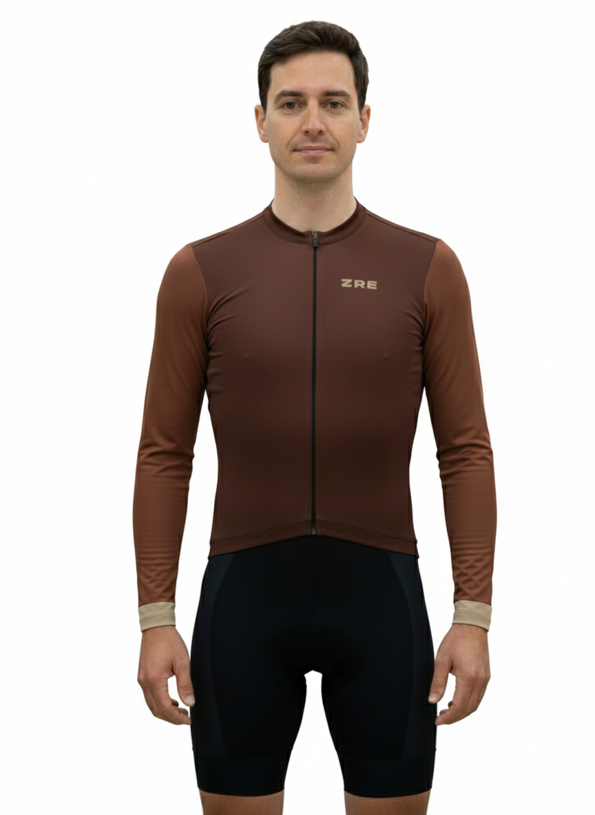 CAMISETA HOMBRE  CAFE M/L M/C