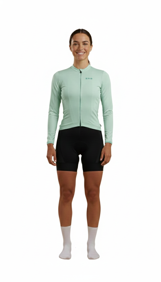 CAMISETA DAMA VERDE AGUA M/L M/C