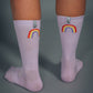 Medias Lila Arcoiris Dama