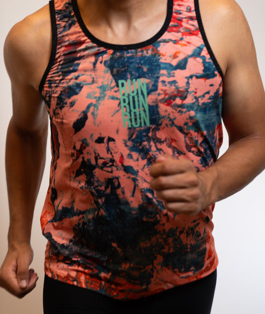 Camisilla running abstract hombre
