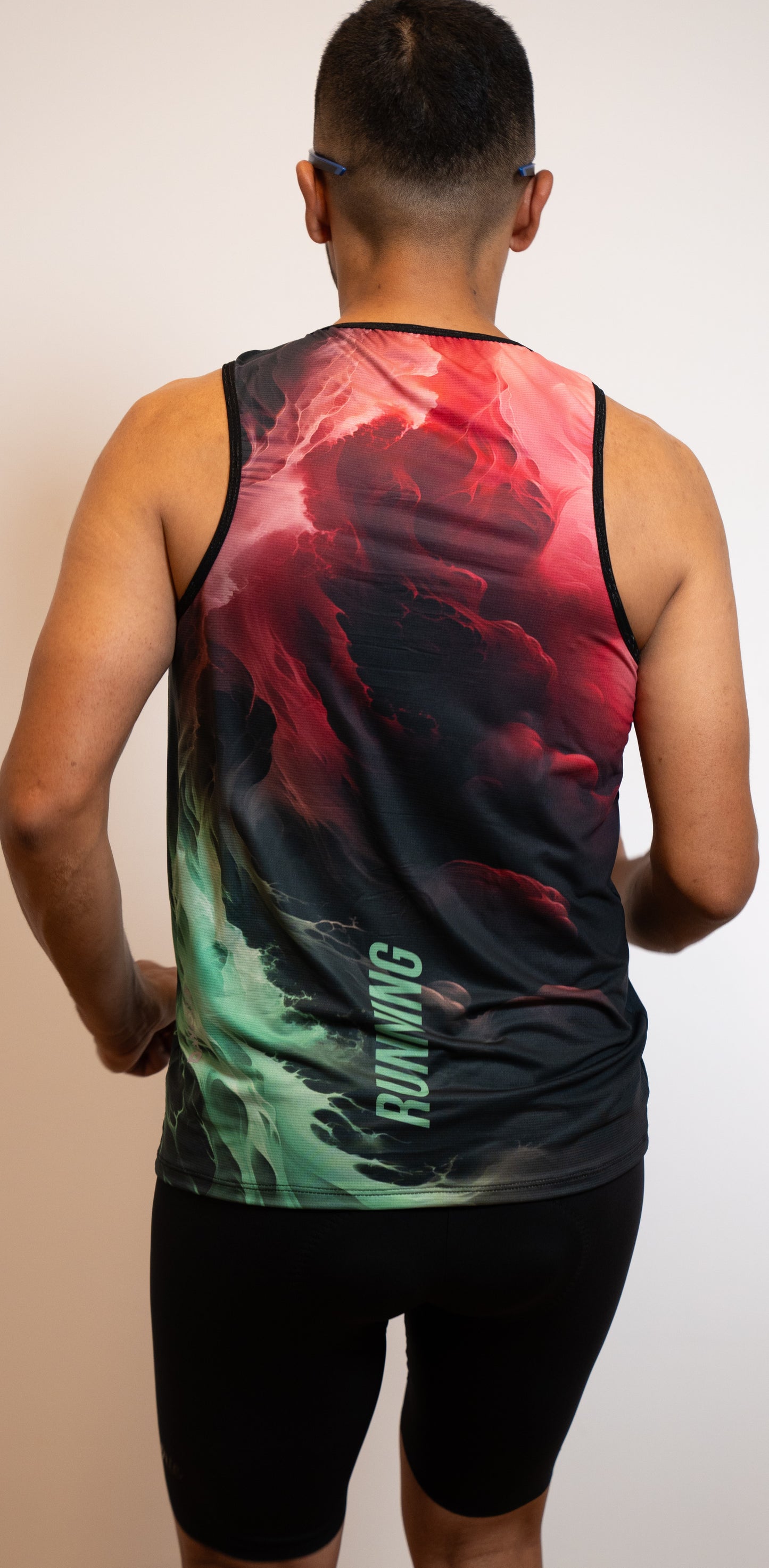 Camisilla running  red hombre