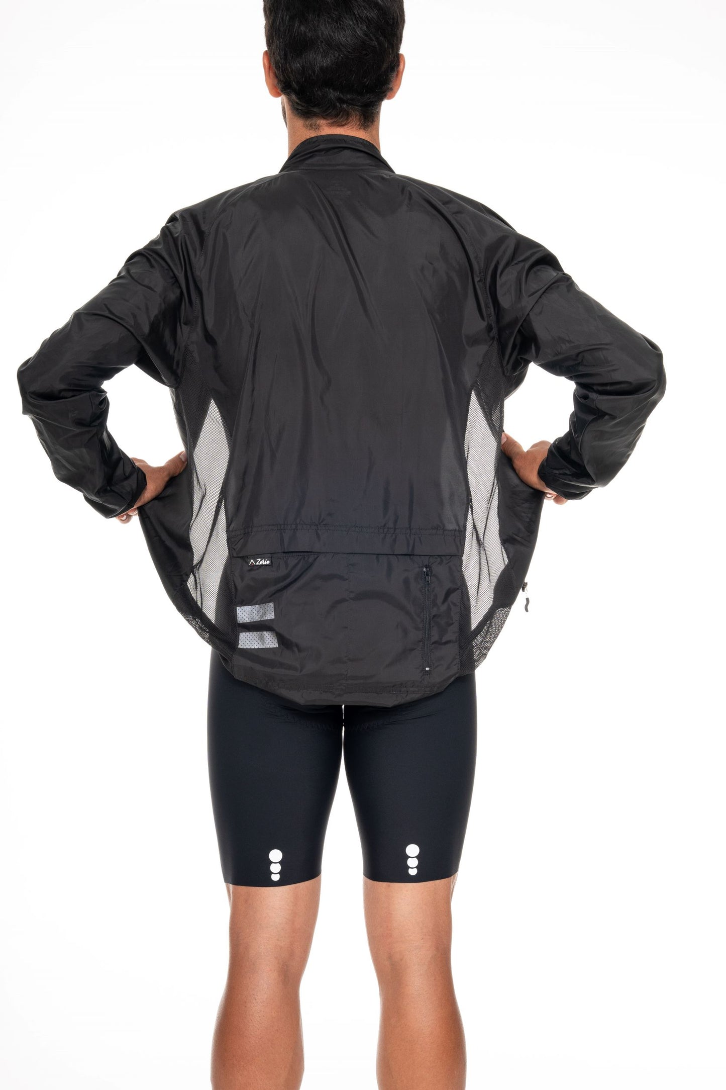 Chaqueta Negra Rompevientos Hombre