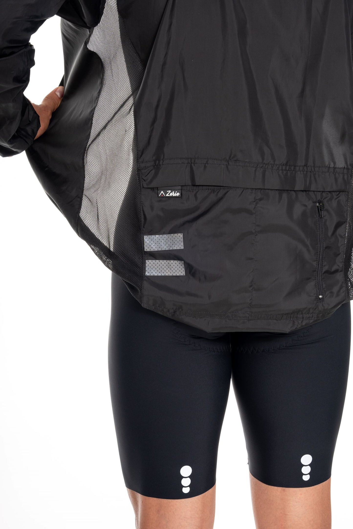 Chaqueta Negra Rompevientos Hombre